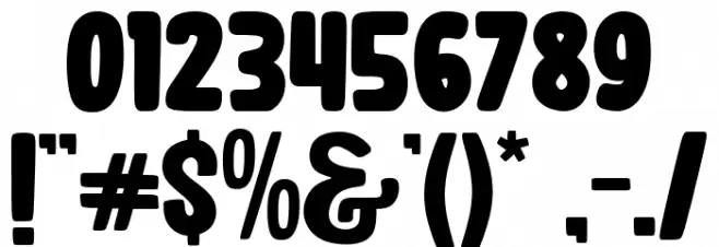 Blankboard Font OTHER CHARS