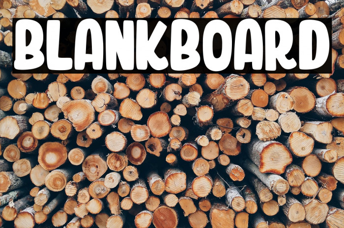 Blankboard Font examples