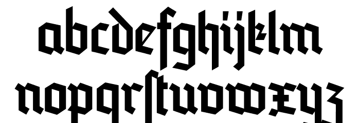 Blankenburg Regular Font LOWERCASE