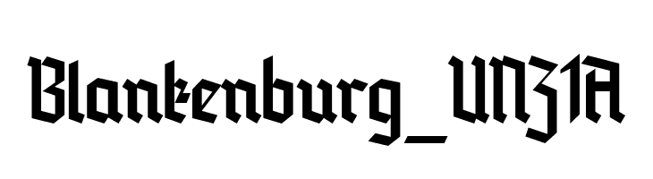 Blankenburg_UNZ1A  नि: शुल्क फ़ॉन्ट्स डाउनलोड