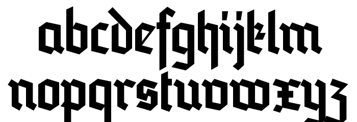 Blankenburg_UNZ1A Font LOWERCASE
