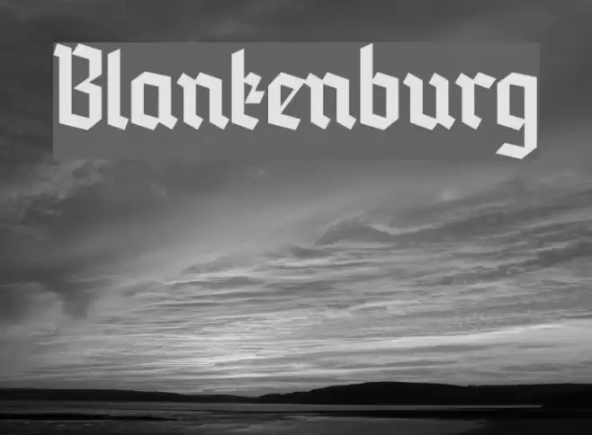 Blankenburg Font examples