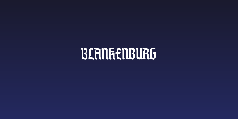 Blankenburg Social Header