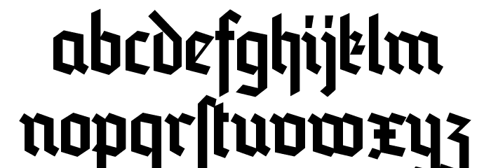 Blankenburg Font LOWERCASE