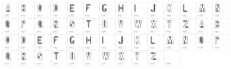 Blankenship Character Map