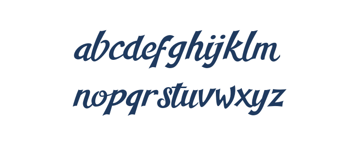 Blankeny-Script Lowercase