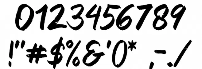 Blankers Font OTHER CHARS