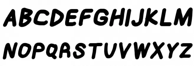 Blanket Black Oblique Schriftart Groß