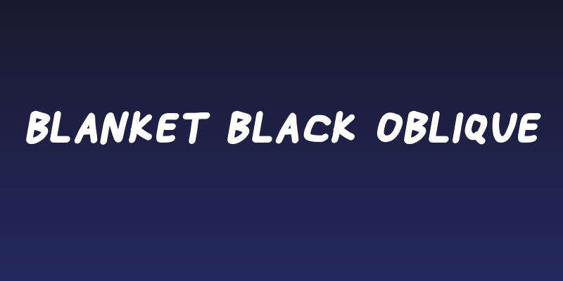 Blanket Black Oblique Social Header