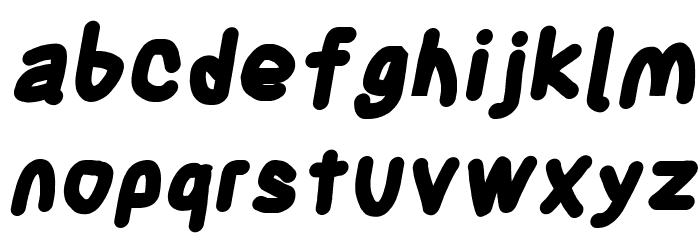 Blanket Black Oblique Font LOWERCASE