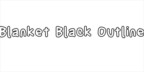 Blanket Black Outline Logo