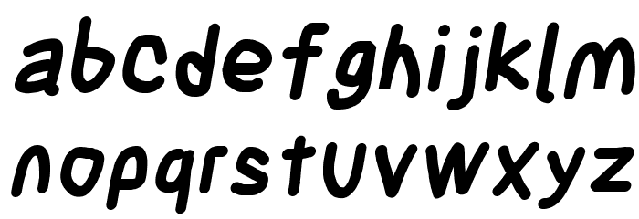 Blanket Bold Oblique Font LOWERCASE