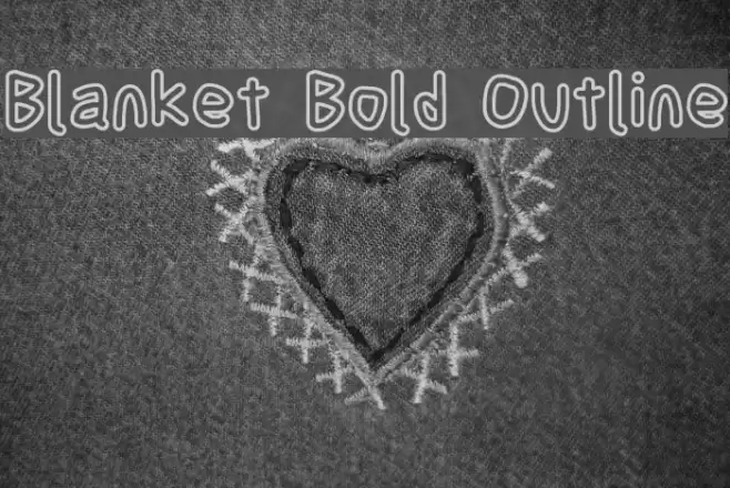 Blanket Bold Outline Font examples