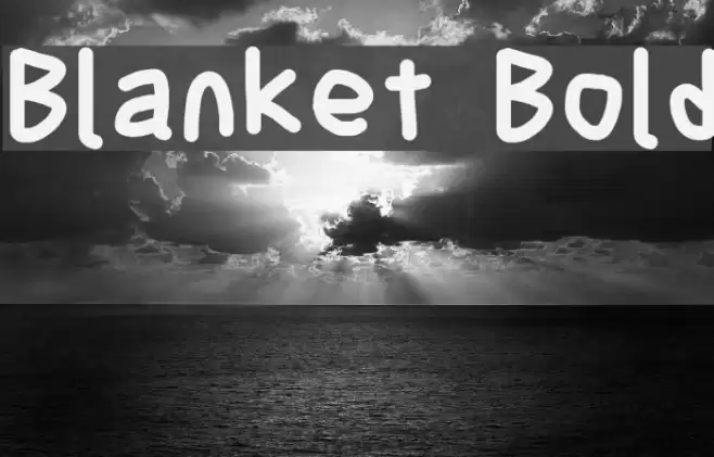 Blanket Bold Font examples