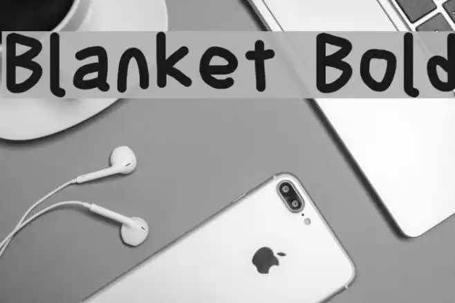 Blanket Bold Font examples