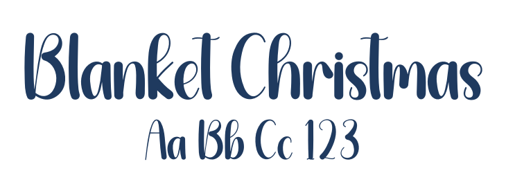 Blanket Christmas Font Preview