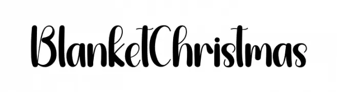 Blanket Christmas Frei Schriftart Herunterladen