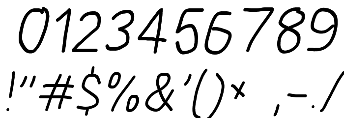 Blanket Light Oblique Font OTHER CHARS