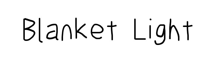 Blanket Light Font