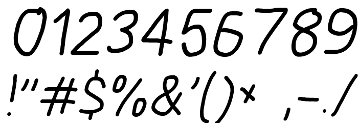 Blanket Oblique Font OTHER CHARS