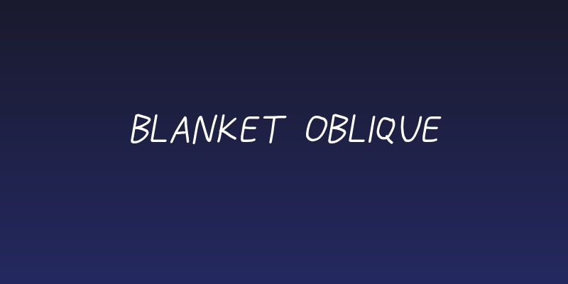 Blanket Oblique Social Header