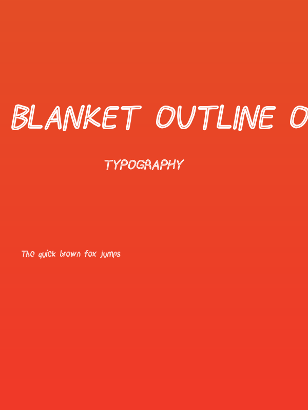 Blanket Outline Oblique Poster