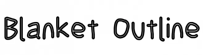 Blanket Outline  Frei Schriftart Herunterladen