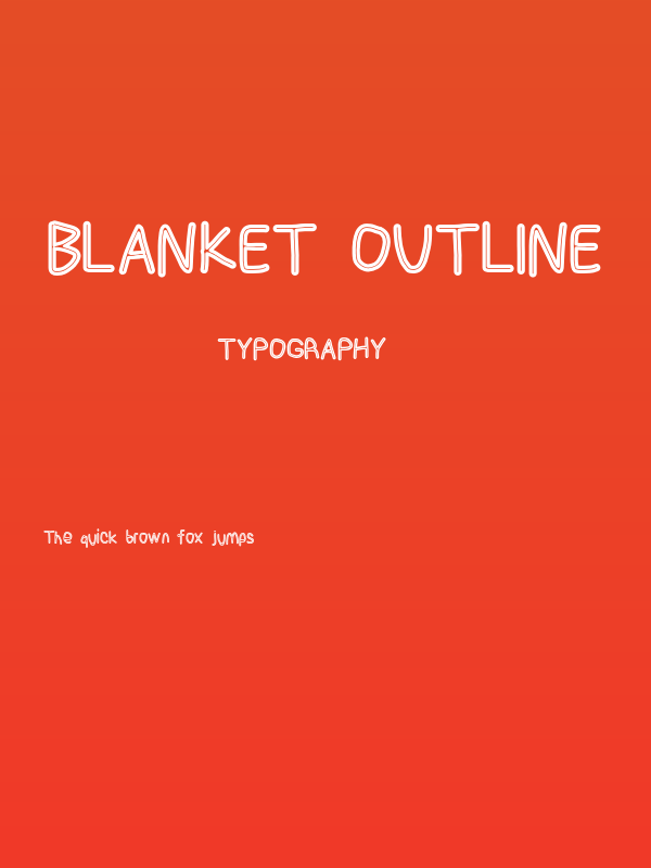Blanket Outline Poster