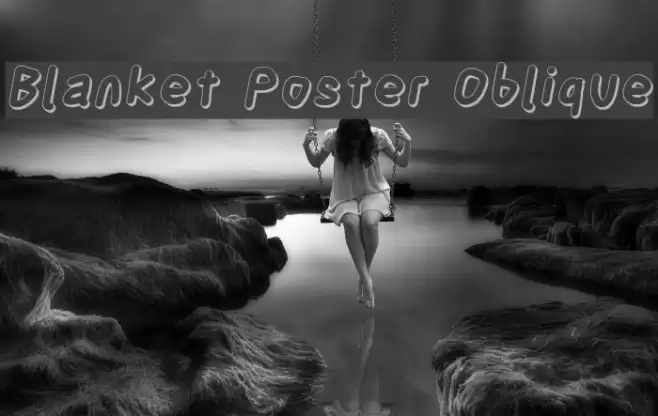 Blanket Poster Oblique Font examples