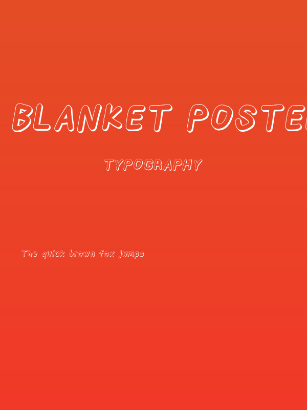Blanket Poster Oblique Poster