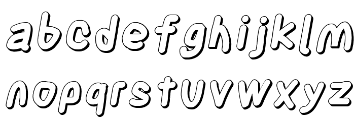 Blanket Poster Oblique Font LOWERCASE