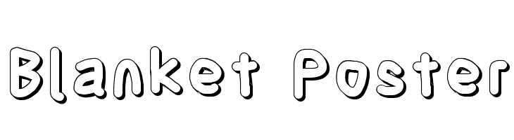 Blanket Poster Font