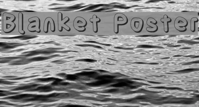 Blanket Poster フォント examples