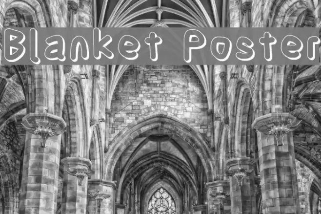 Blanket Poster フォント examples