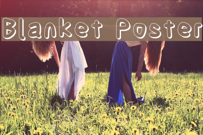 Blanket Poster Font examples