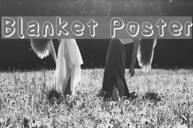 Blanket Poster フォント examples