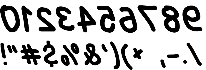 Blanket Reversed Oblique Font OTHER CHARS