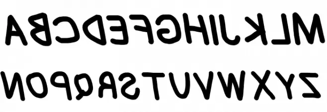 Blanket Reversed Oblique 字体 大写