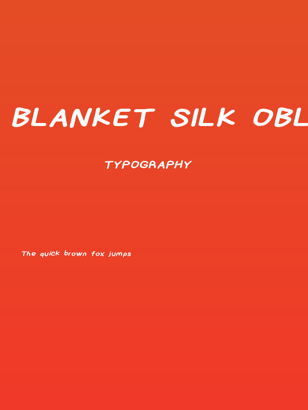 Blanket Silk Oblique Poster