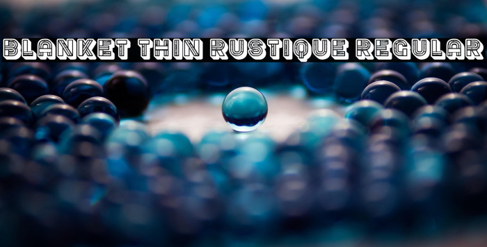 Blanket Thin Rustique Regular Example 1