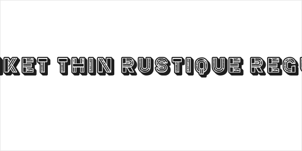 Blanket Thin Rustique Regular Logo