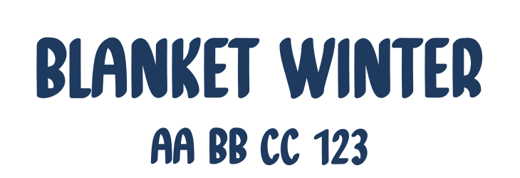Blanket Winter Font Preview