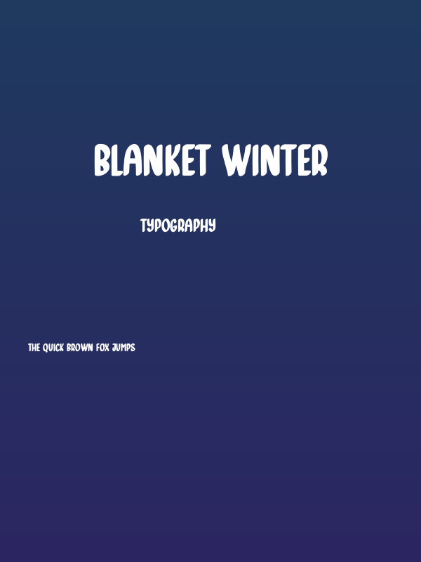 Blanket Winter Poster