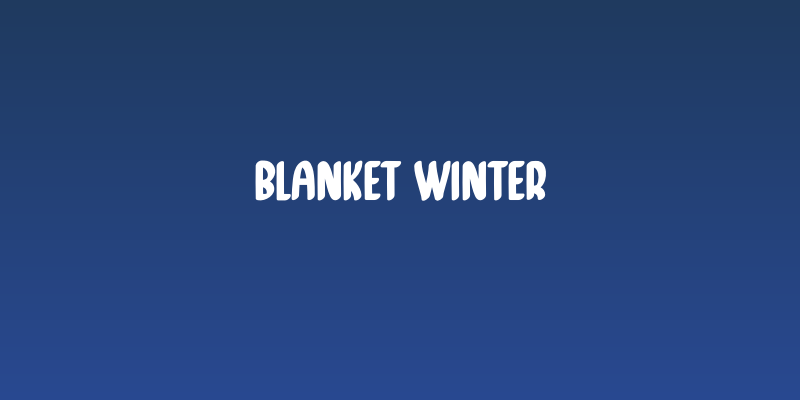 Blanket Winter Social Header