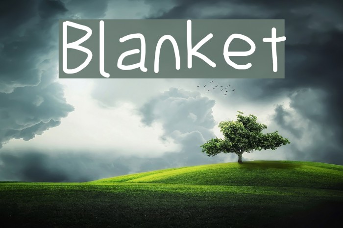 Blanket Font examples