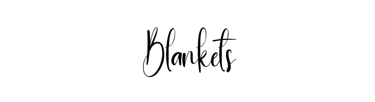 Blankets  Free Fonts Download