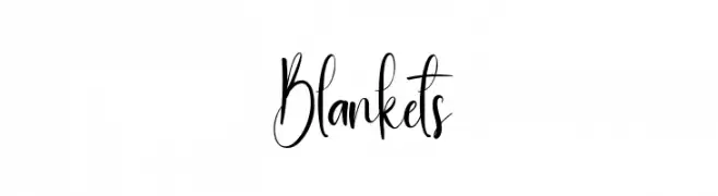 Blankets  नि: शुल्क फ़ॉन्ट्स डाउनलोड