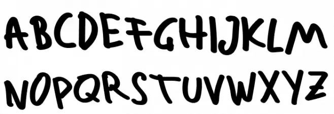 Blankide Schriftart Groß