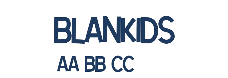 Blankids Font Preview