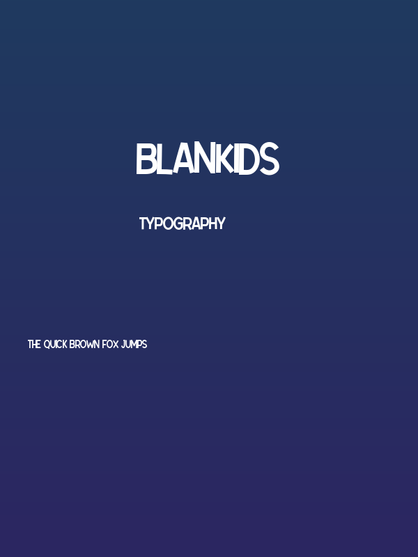 Blankids Poster